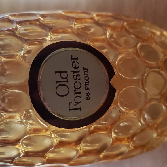 Old Forrester Vintage Gold Iridescent with labels Carnival Glass Thumbprint - Picture 3 of 4